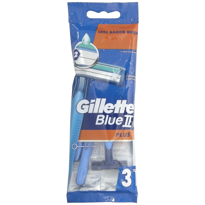 Gillette Blue II Plus x 3 - blue