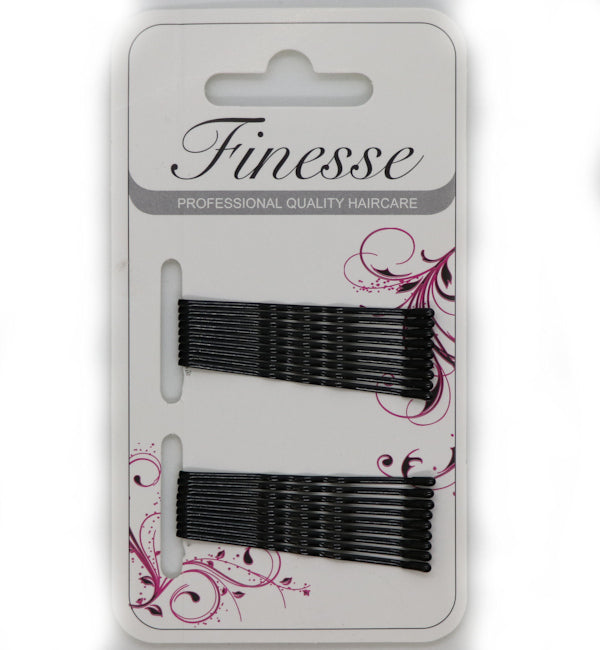 Finesse 18 Hair Grips - Black