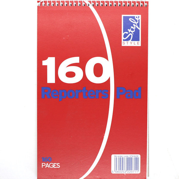 Reporters Pad with 160 pages