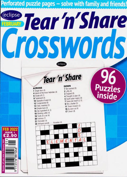 Crosswords Tear 'n' Share