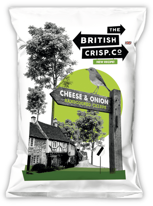 The British Crisp Co. Cheese & Onion Hand Cooked Crisps 40g