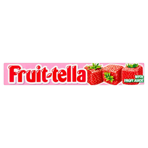 Fruit-tella Strawberry flavour tube