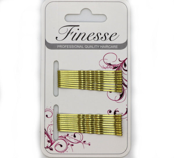 Finesse 18 Hair Grips - Gold