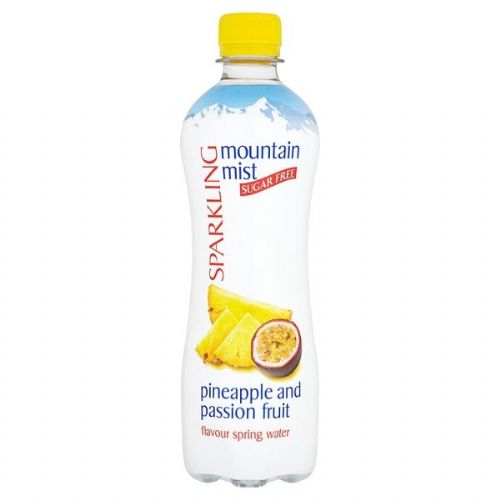Mountain Mist Pineapple & Passion Fruit Sugar Free Sparkling Spring Water 500ml