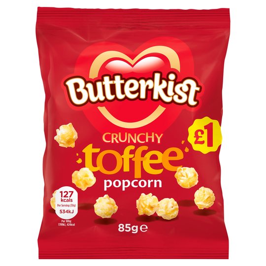 Butterkist Toffee Popcorn 85g £1.25