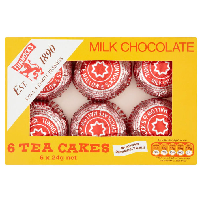 Tunnock's Milk Chocolate Tea Cakes x 6