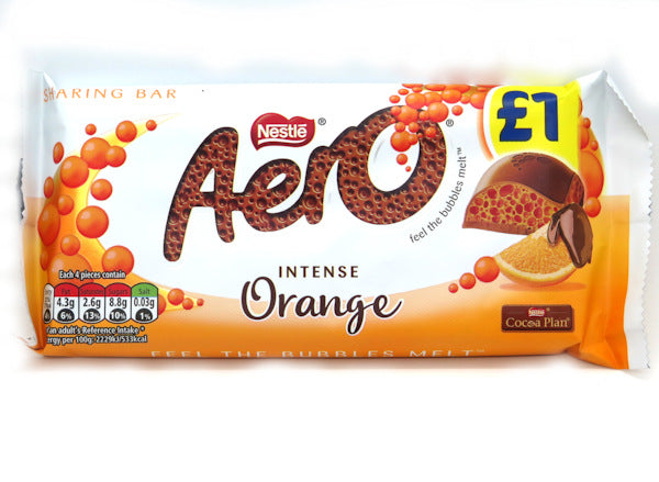 Aero Intense Orange Milk Chocolate Sharing Bar