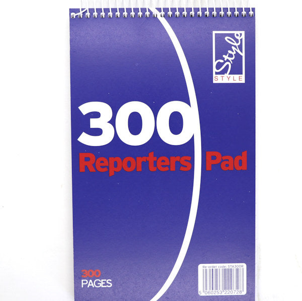 Reporters pad with 300 sheets
